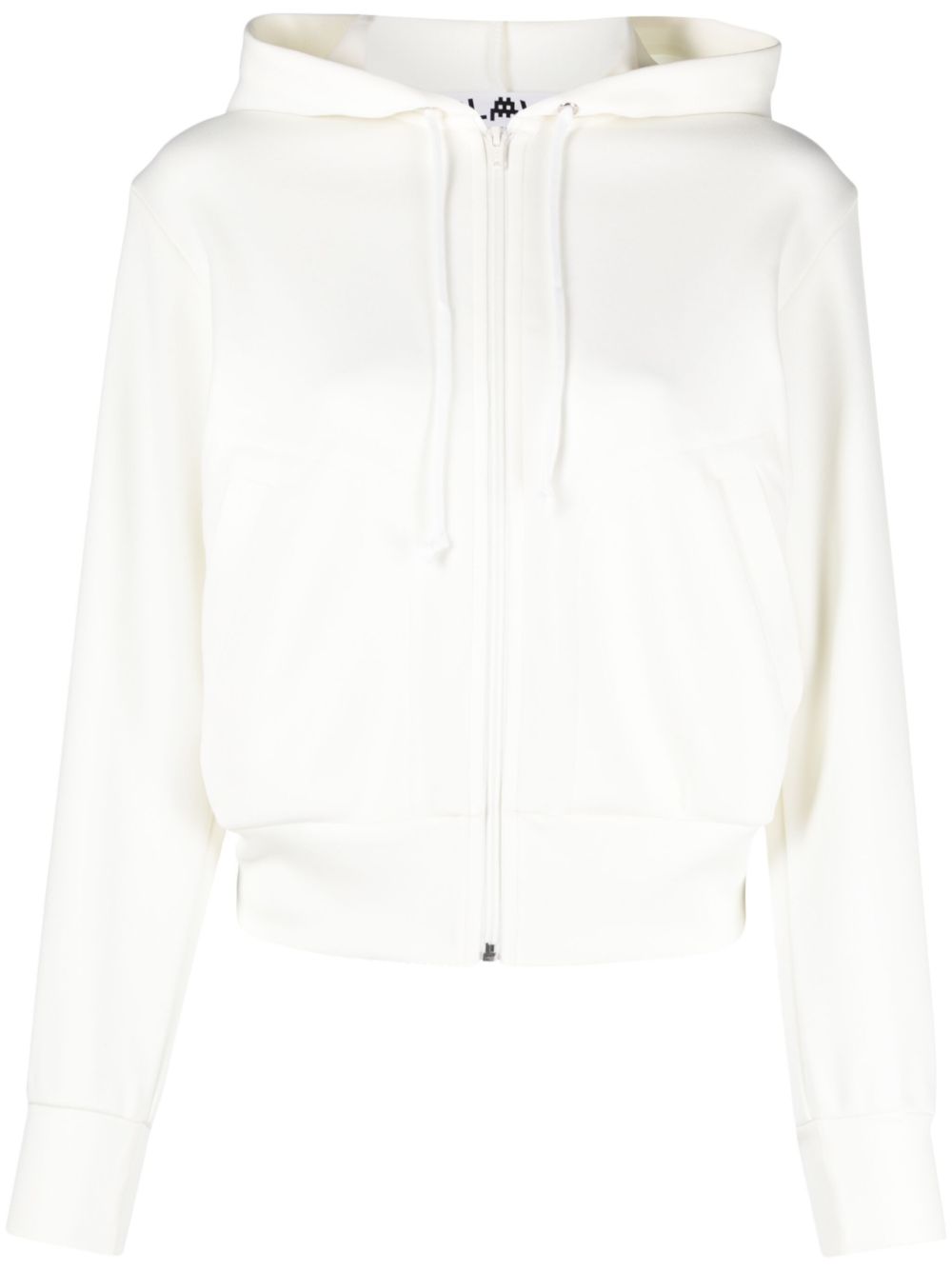 Comme Des Garçons Play logo贴花拉链连帽衫 - 白色