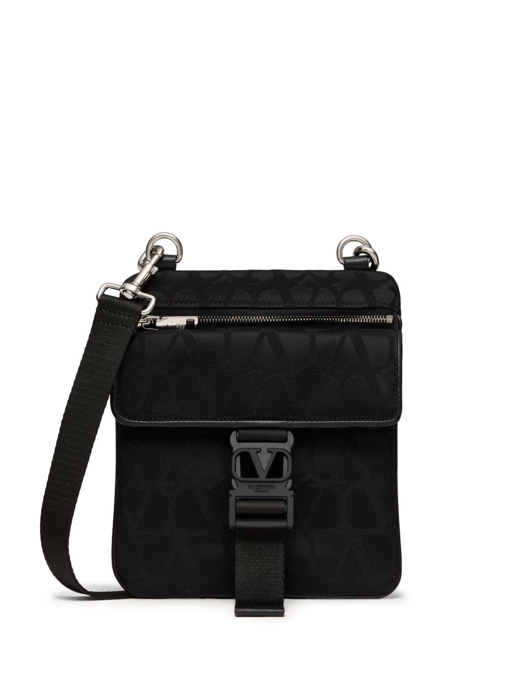Valentino Garavani Toile Iconographe 邮差包 - 黑色