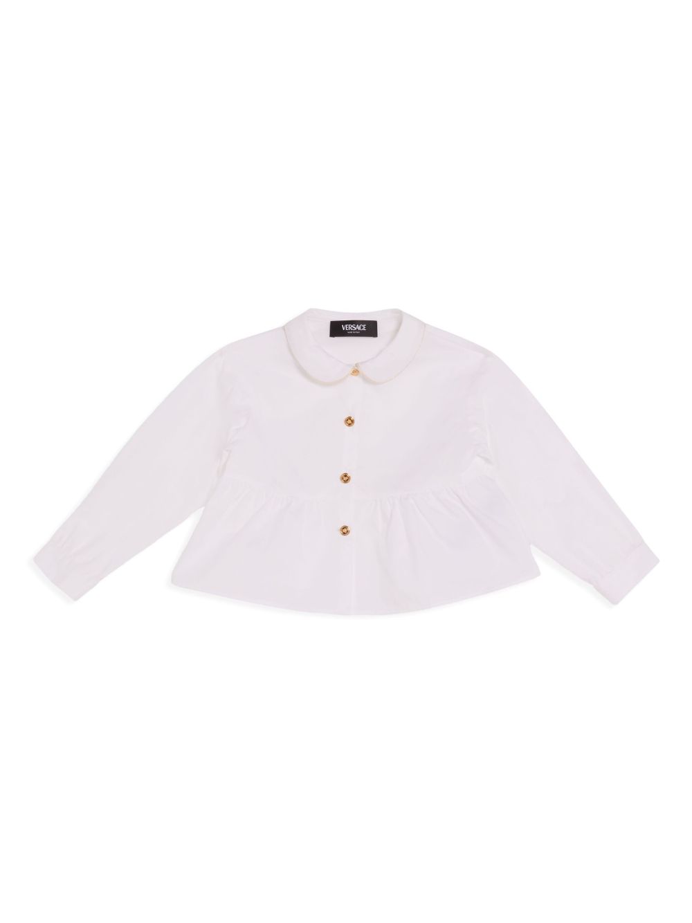 Versace Kids 经典棉衬衫 - 粉色