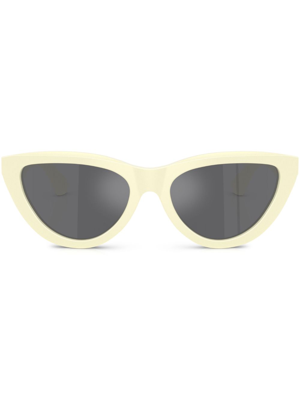 Burberry Eyewear 飞行员镜框太阳眼镜 - 黄色