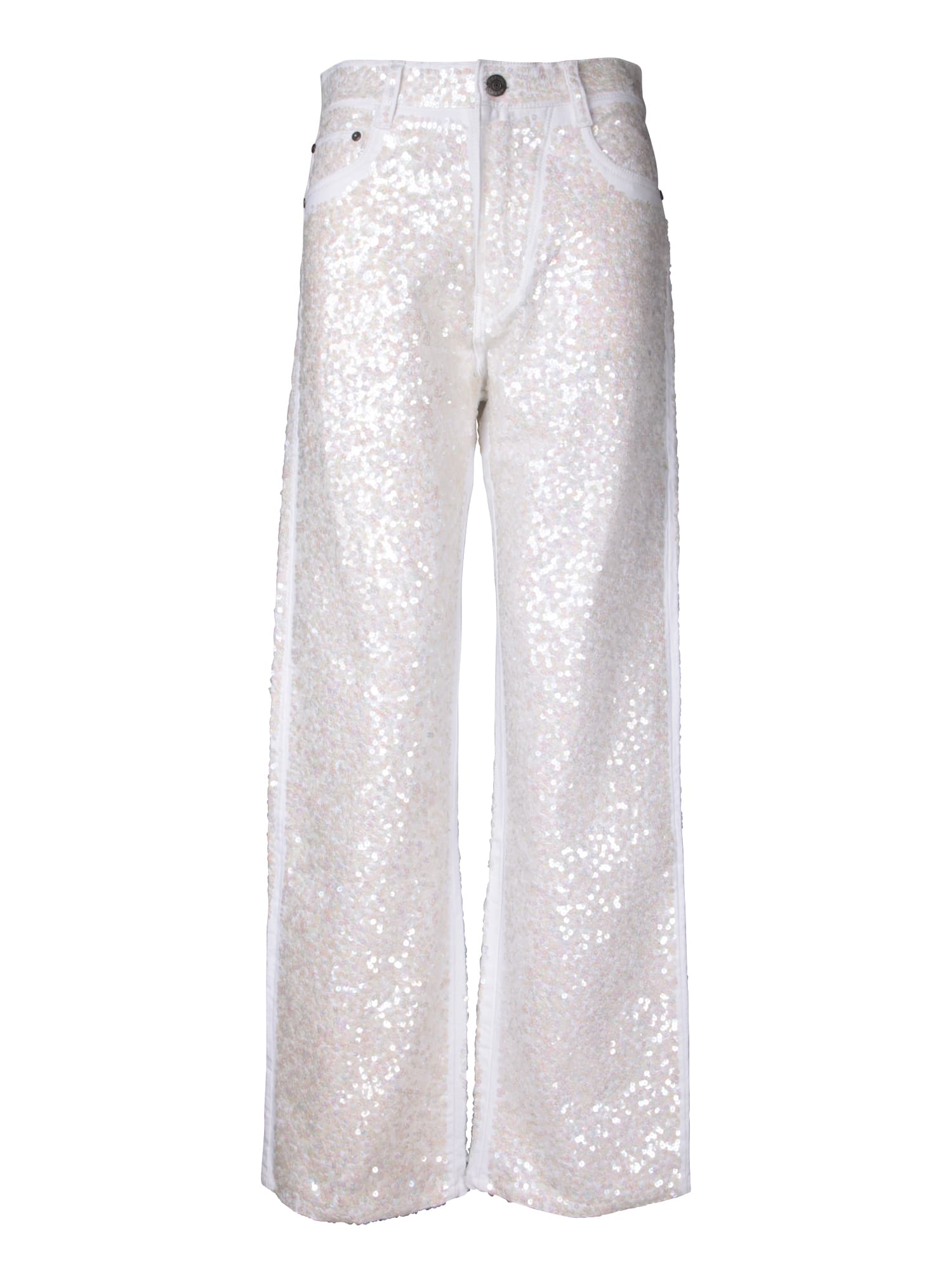 Parosh White Guff Jeans