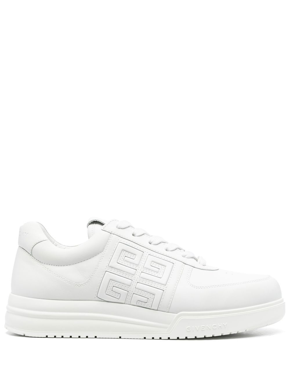 Givenchy 经典logo图案皮质运动鞋 - 白色