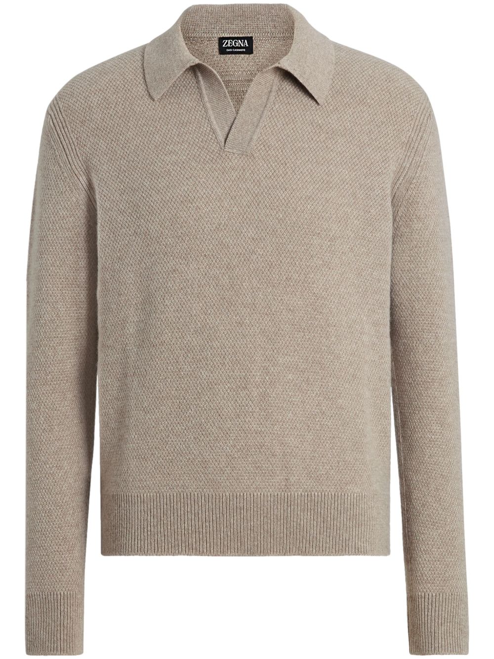 Zegna Oasi 羊绒polo衫 - 中性色