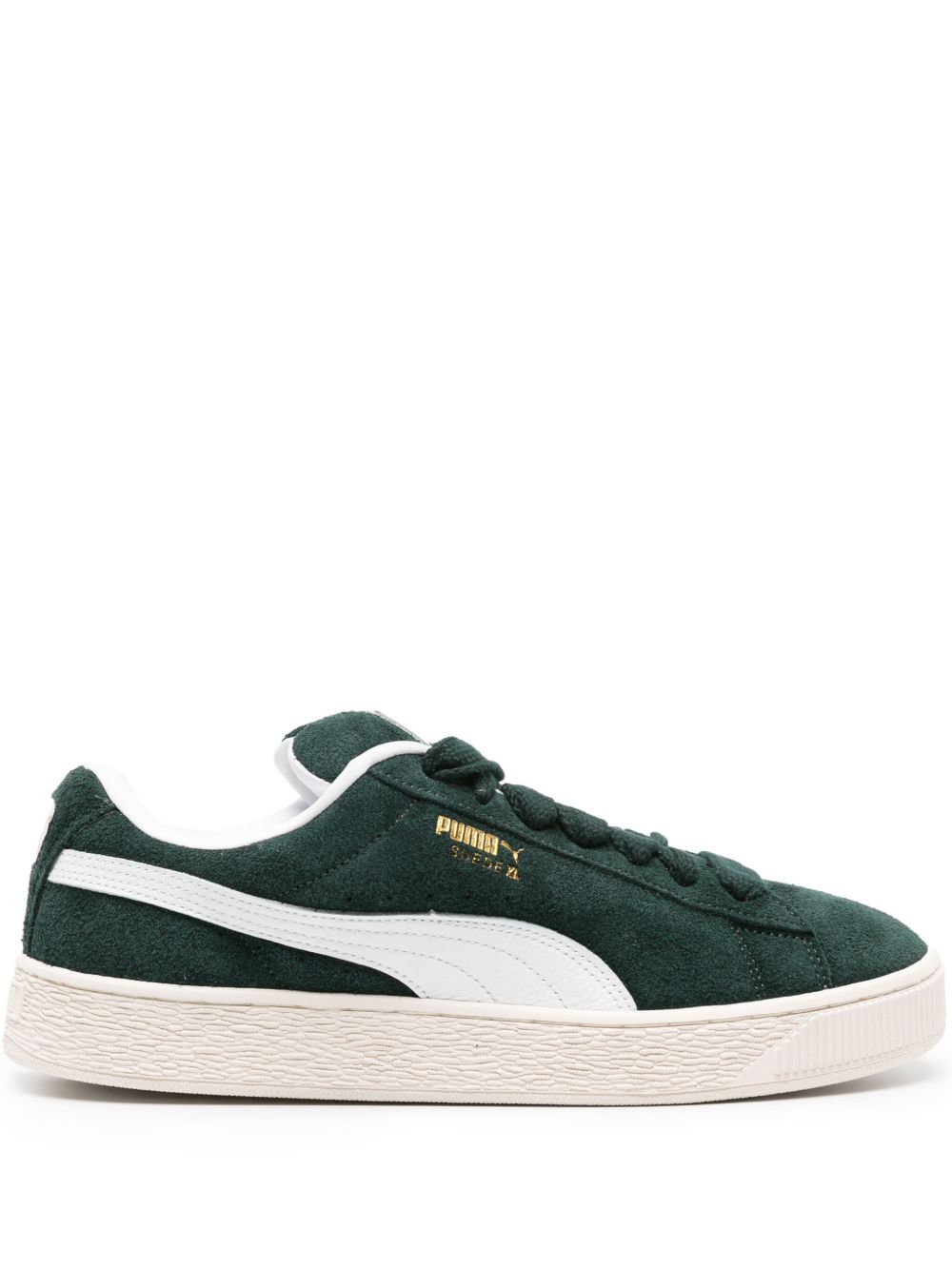 PUMA XL Hairy 绒面皮运动鞋 - 绿色