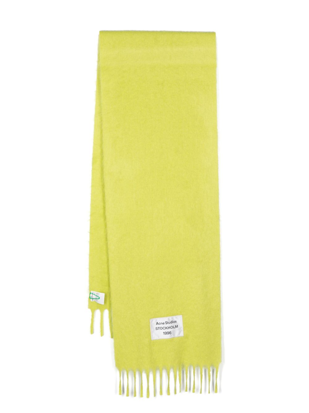 Acne Studios 流苏边围巾 - 绿色