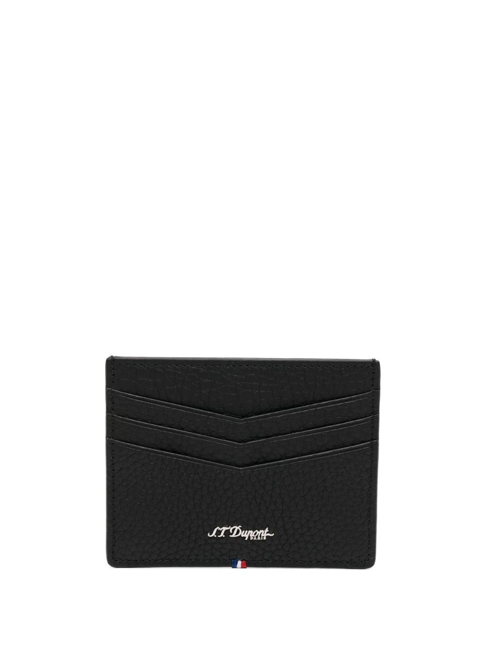 S.T. Dupont logo皮质卡夹 - 黑色
