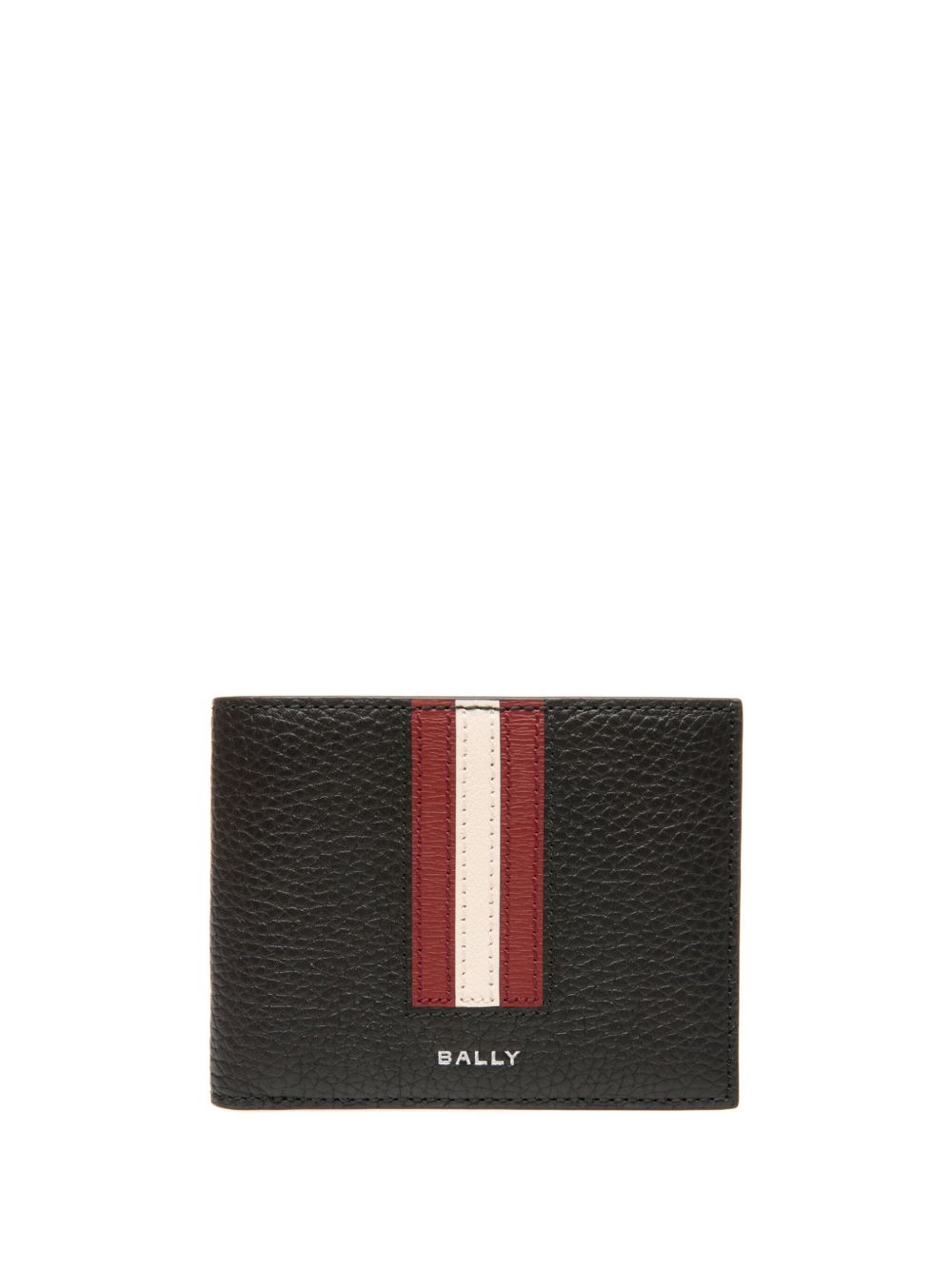 Bally logo标记皮质钱包 - 黑色