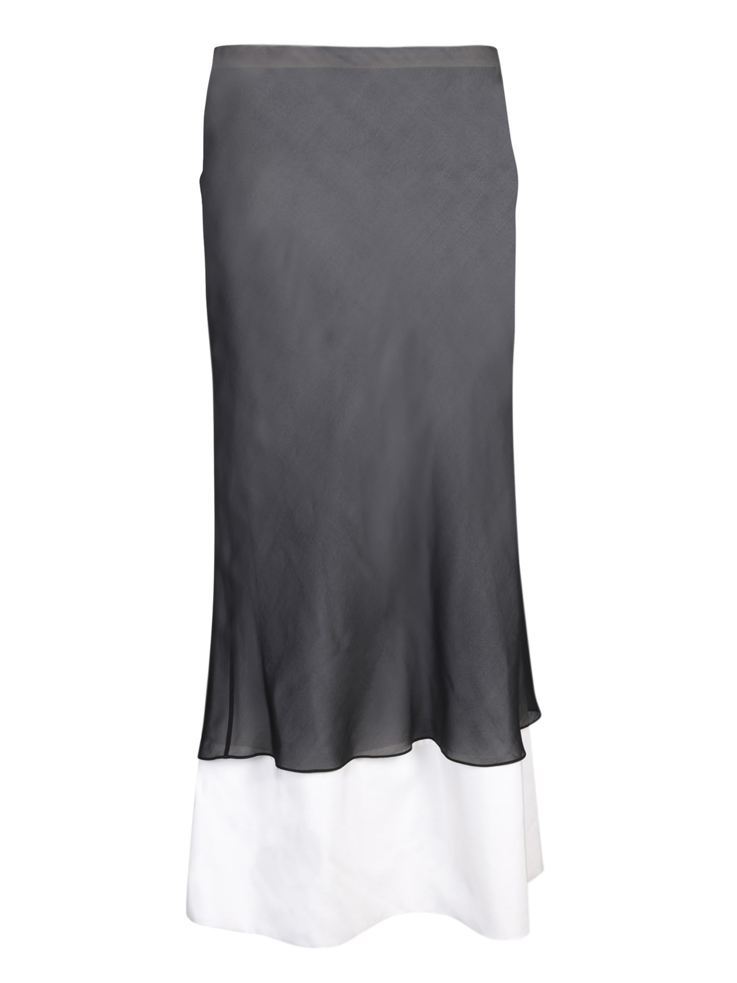 Quira Double Underskirt Skirt In Black/white