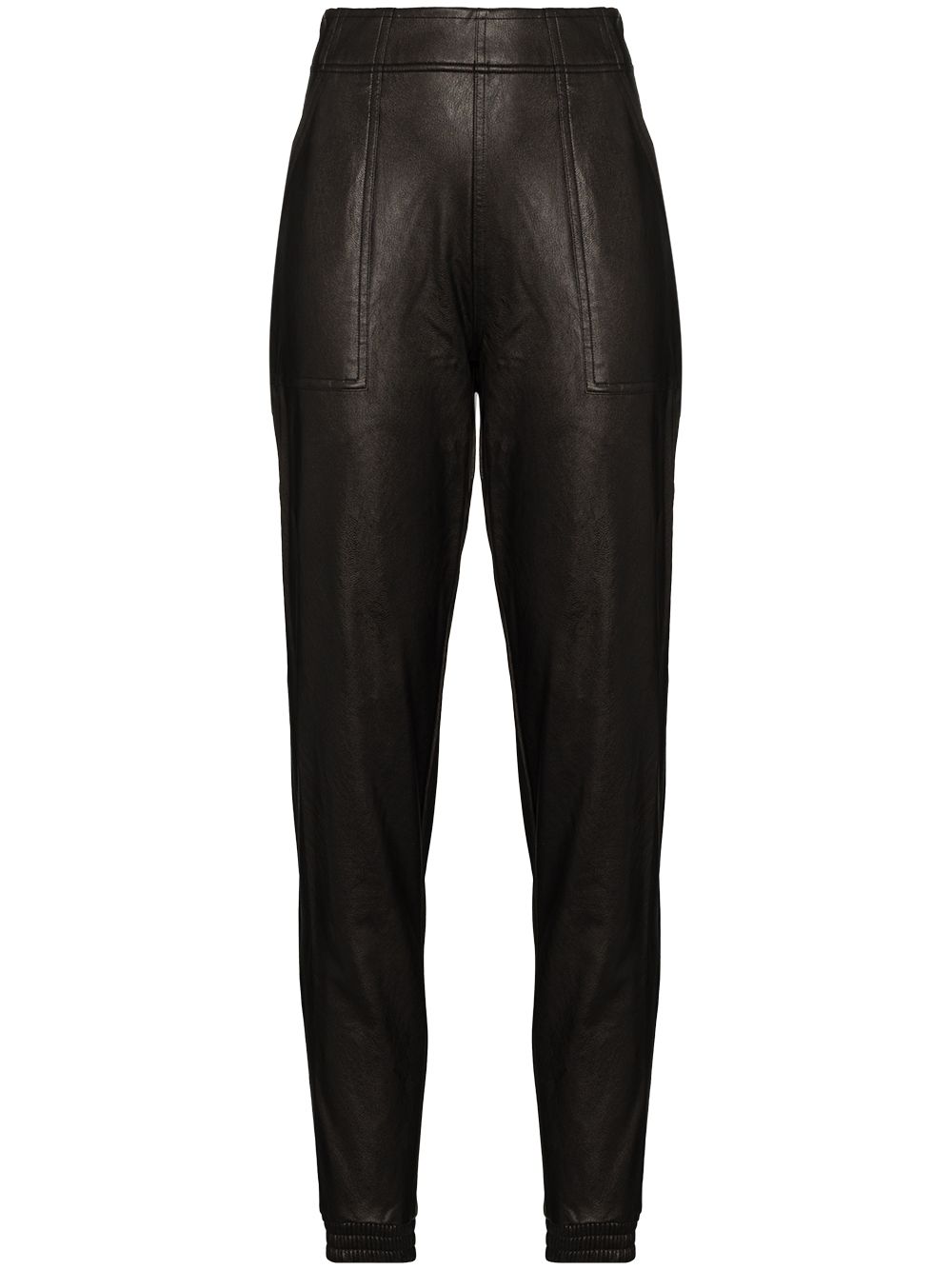SPANX Ike 人造皮革运动裤 - 黑色