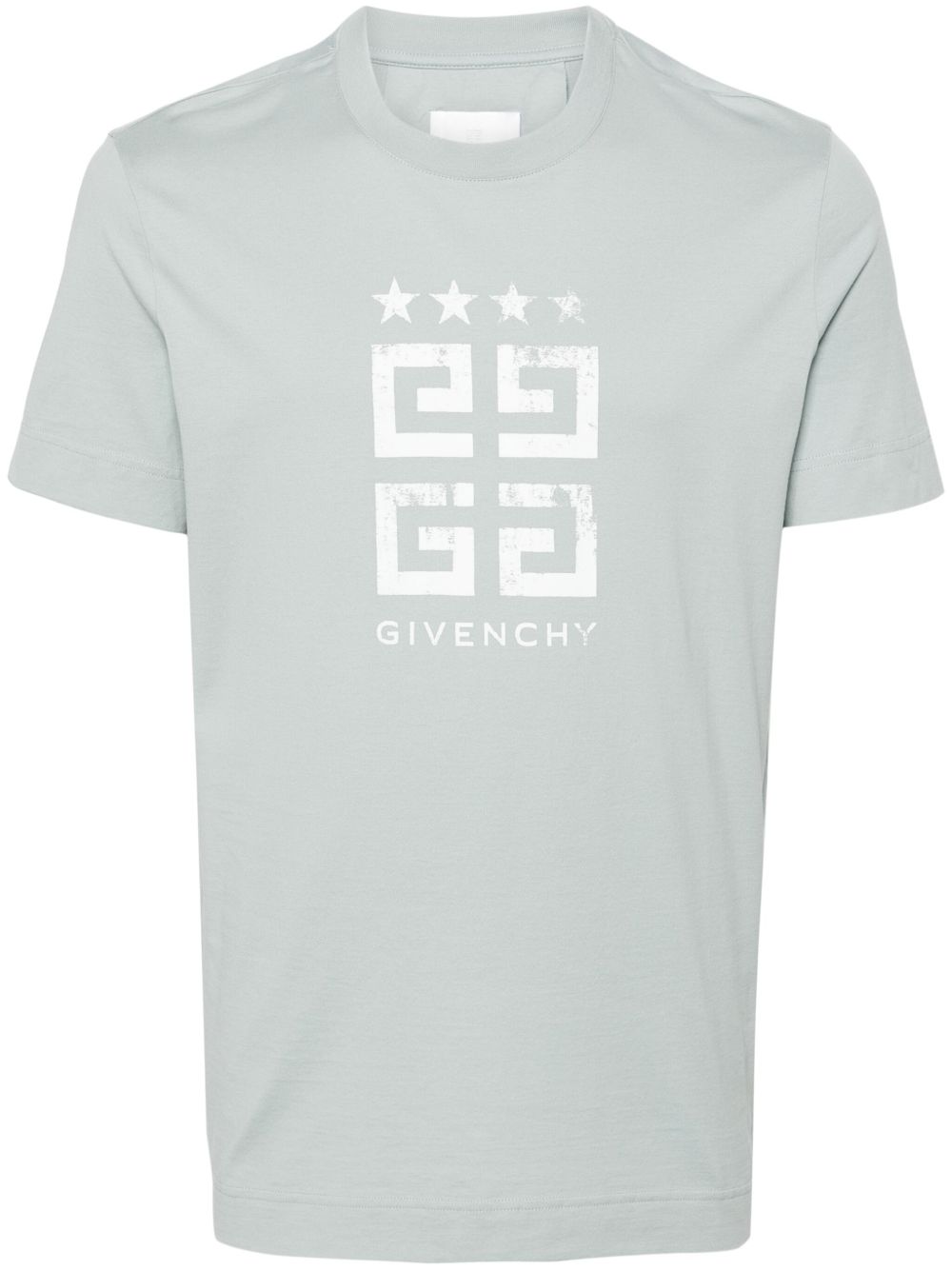 Givenchy 4G 印花棉T恤 - 蓝色