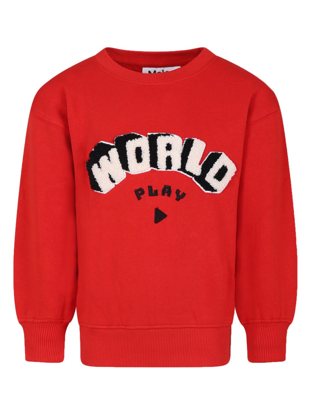Molo 标语刺绣卫衣 - 红色