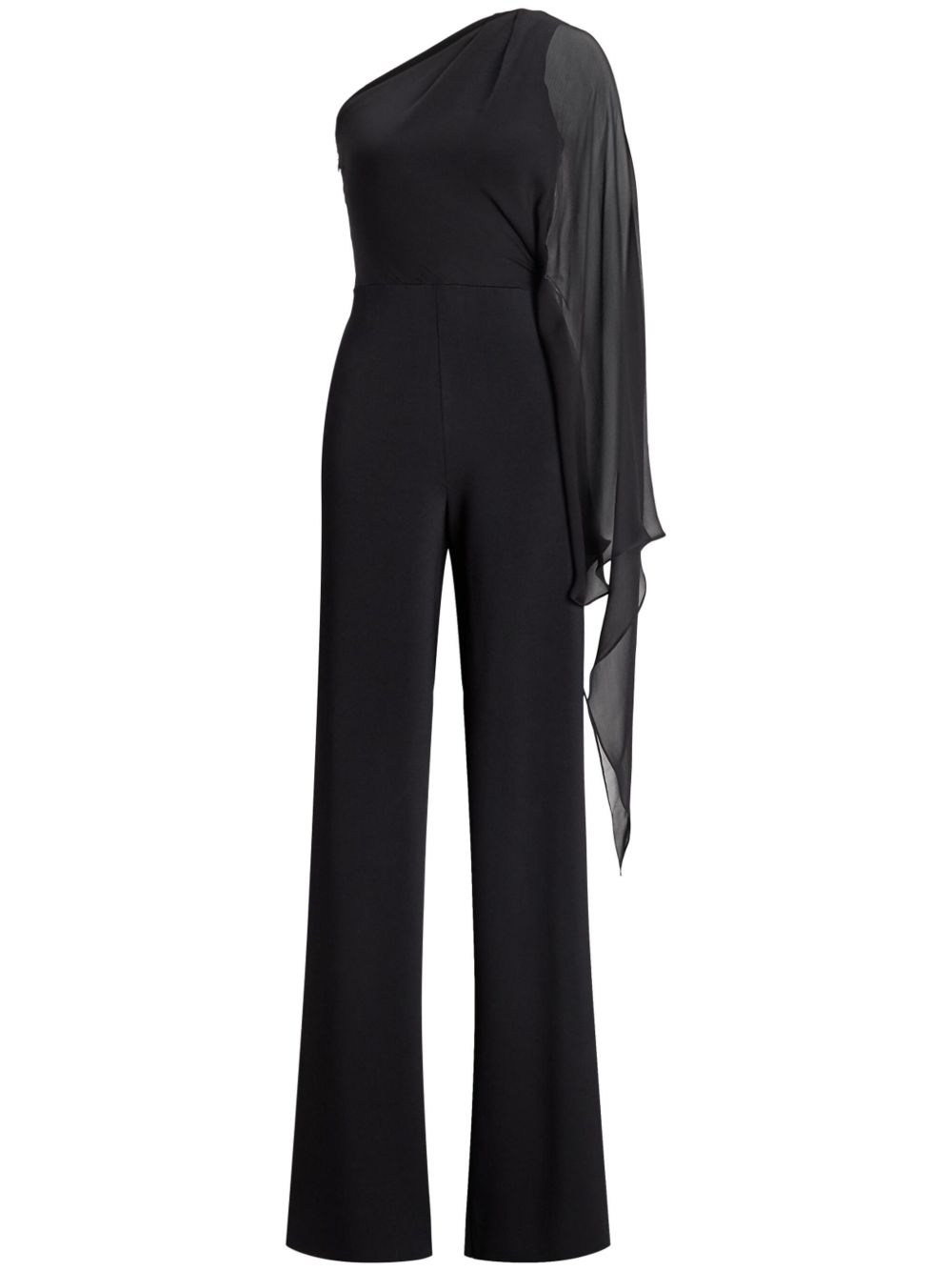 Ralph Lauren Collection 半透明连体长裤 - 黑色