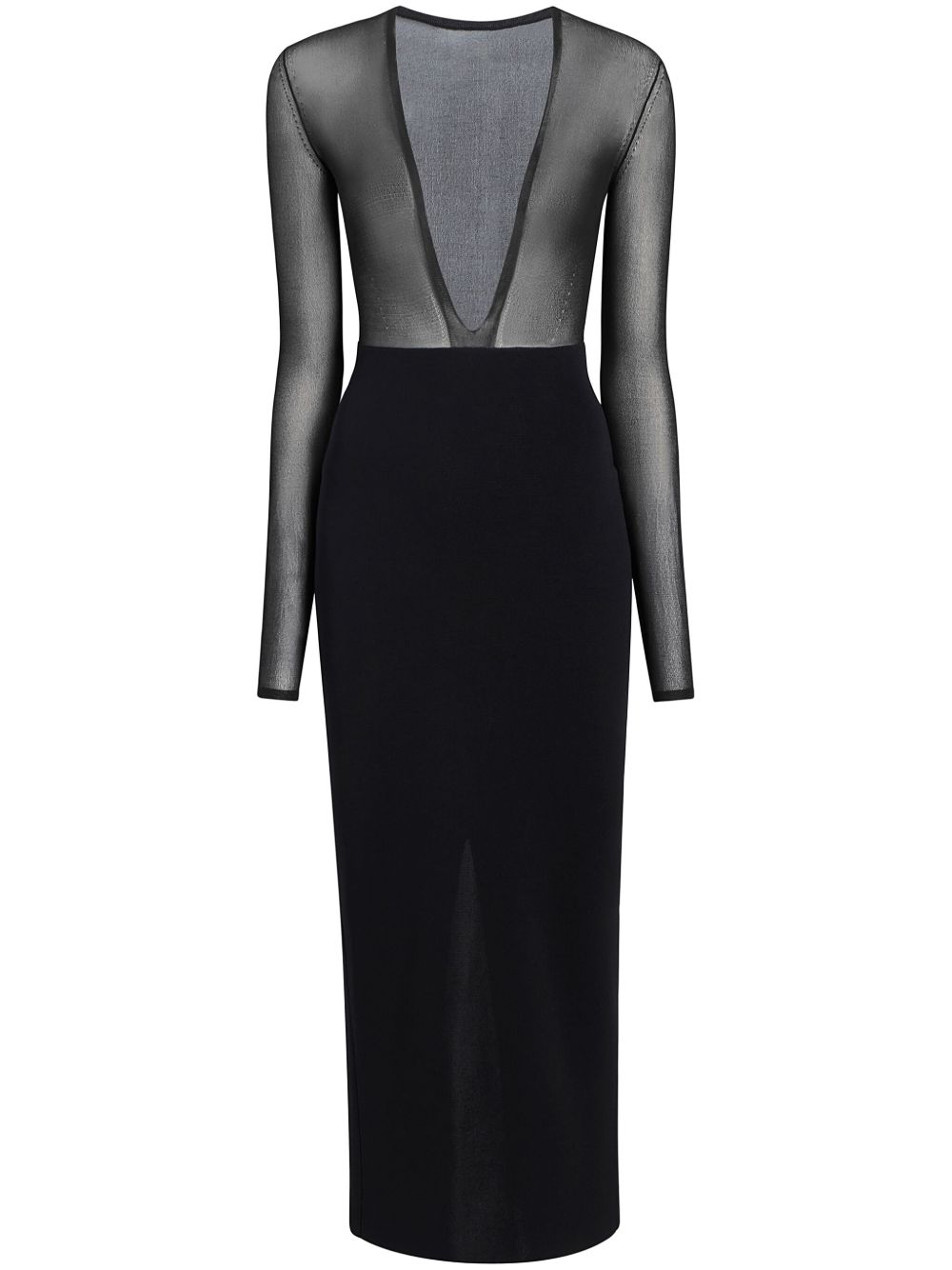 KHAITE Sansa maxi dress - 黑色