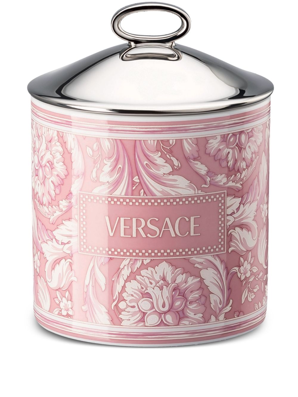 Versace Barocco 中号陶瓷盒 - 粉色