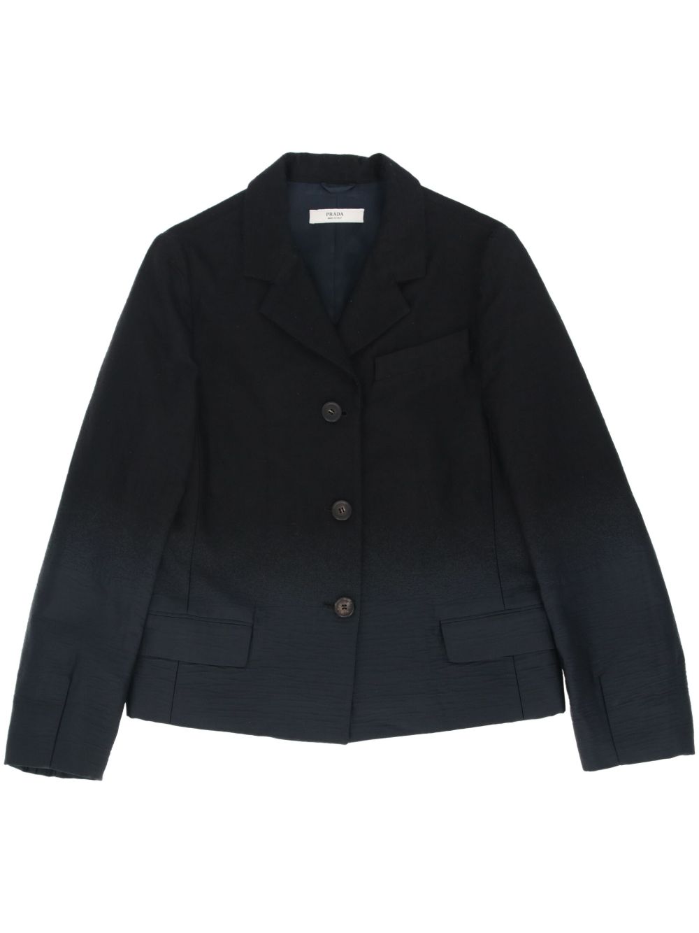 Prada Pre-Owned 单排扣西装夹克（2000年代典藏款） - 黑色