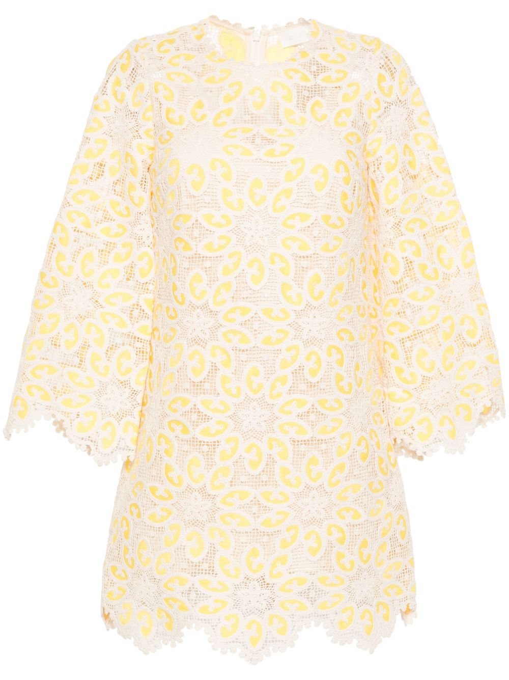 ZIMMERMANN Golden Lace 迷你连衣裙 - 中性色