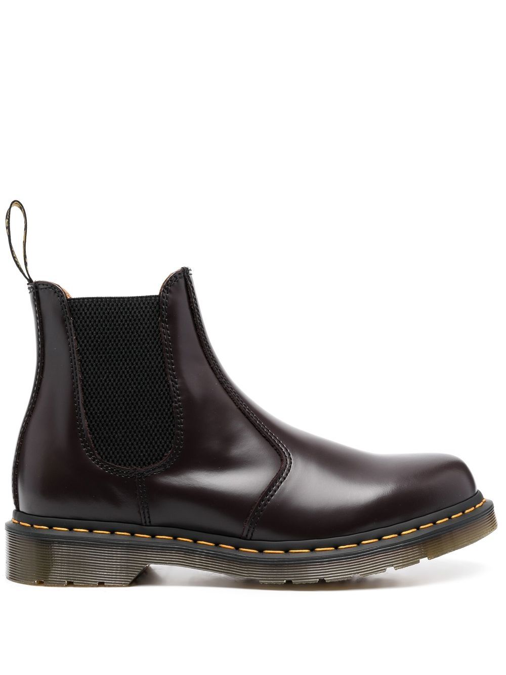 Dr. Martens 套穿式皮质短靴 - 红色