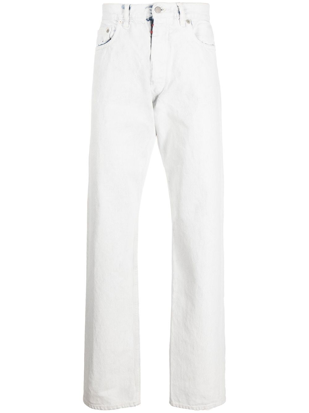 Maison Margiela 马丁·马吉拉时装屋 绘画设计直筒裤 - 白色