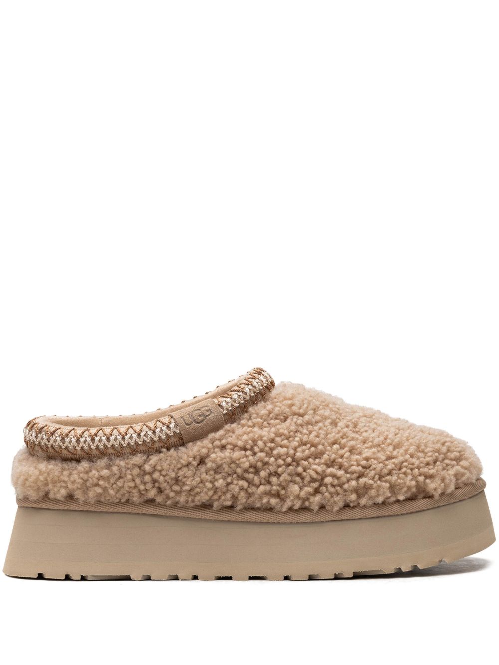 UGG Tazz Maxi Curly Sand 拖鞋 - 中性色