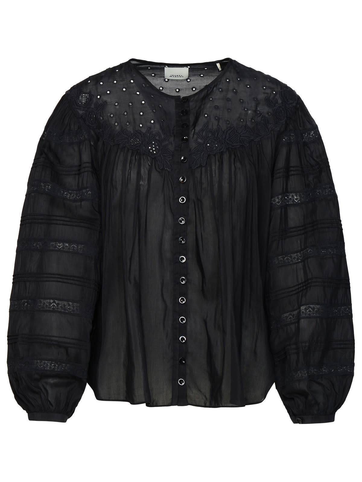 Isabel Marant 黑色棉混纺衬衫