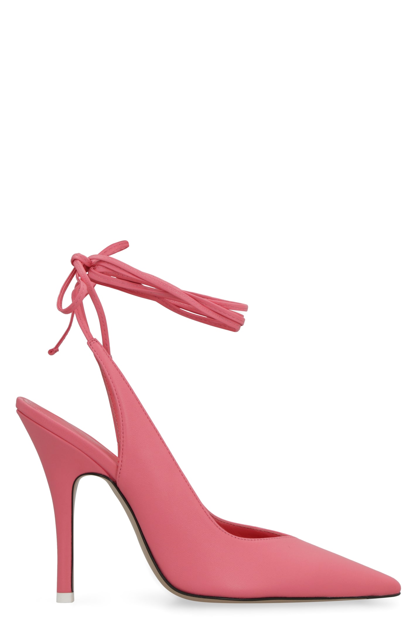 The Attico Venus Leather Slingback Pumps
