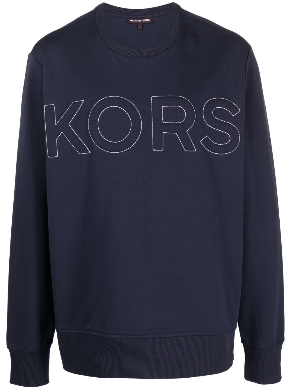 Michael Kors logo压纹圆领卫衣 - 蓝色