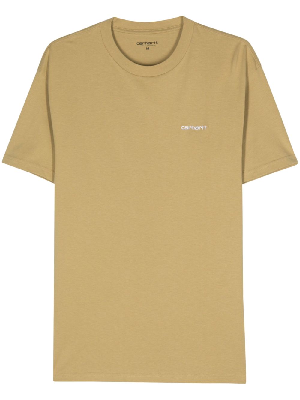 Carhartt WIP Script logo刺绣棉T恤 - 黄色