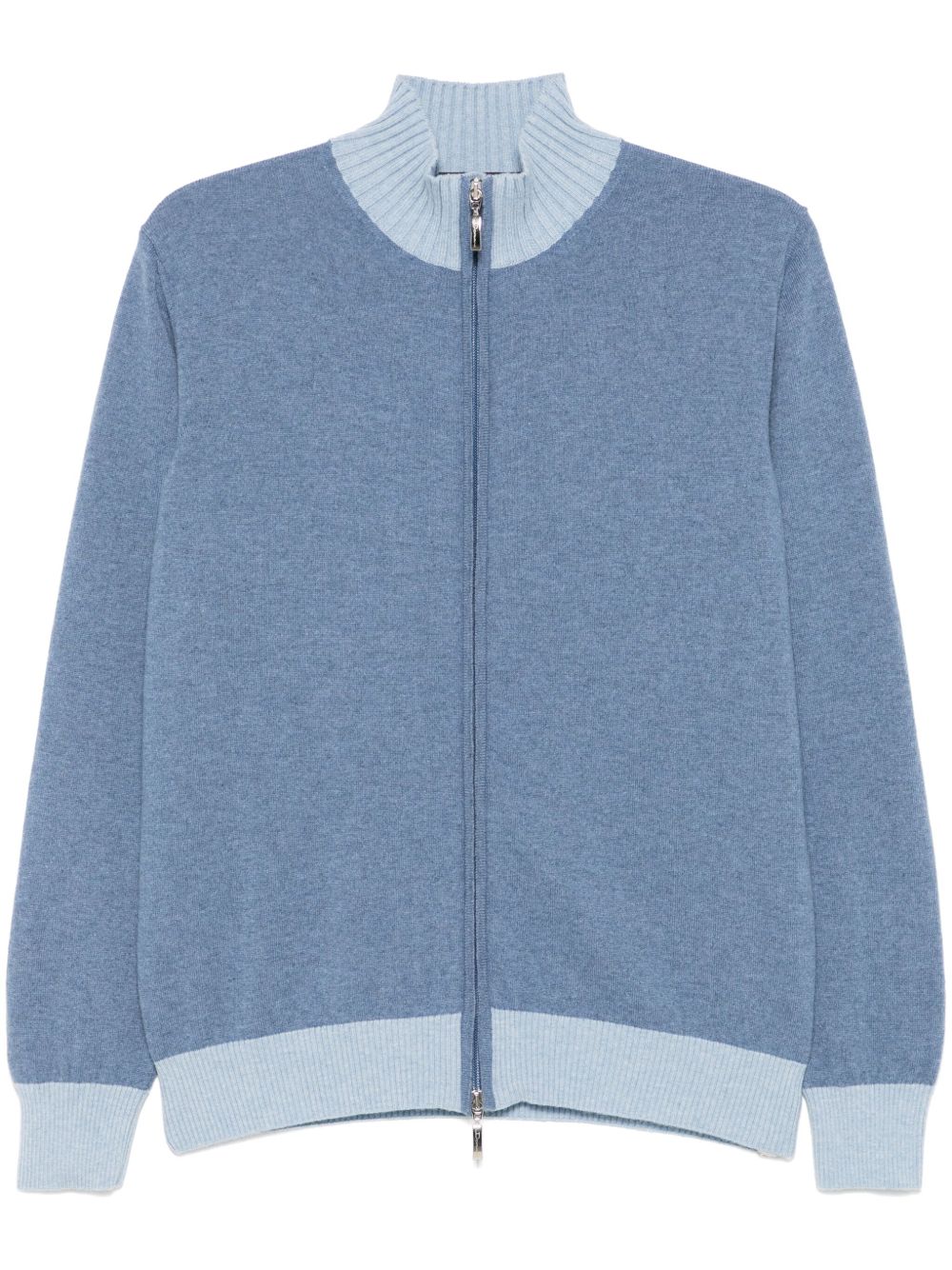 Doriani Cashmere 拉链开衫 - 蓝色