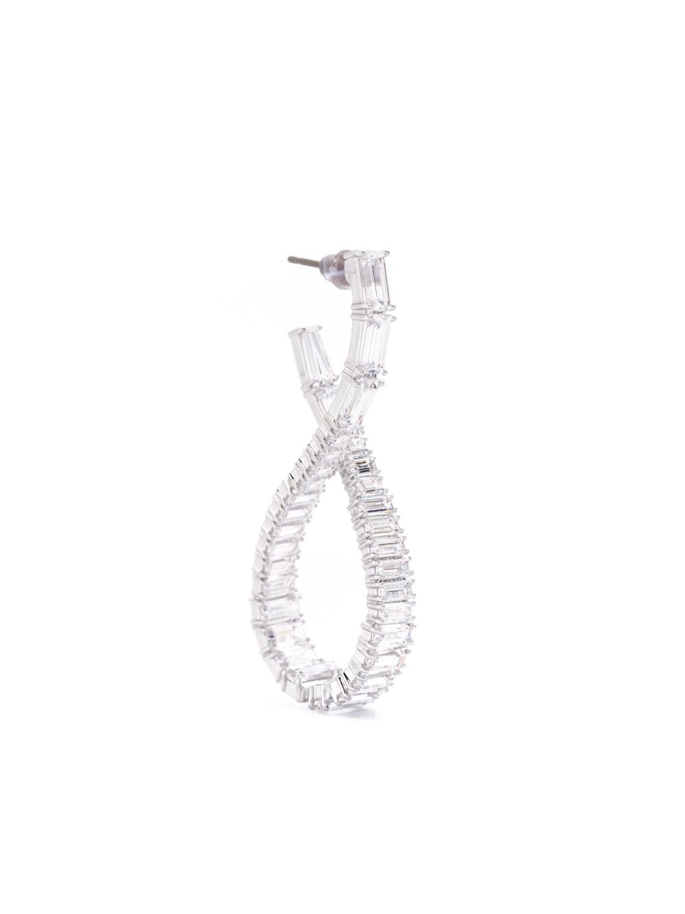 Swarovski Hyperbola 吊饰耳环 - 银色
