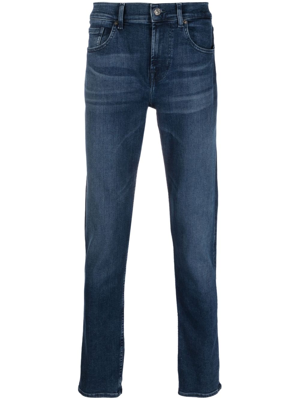 7 For All Mankind 中腰修身牛仔裤 - 蓝色