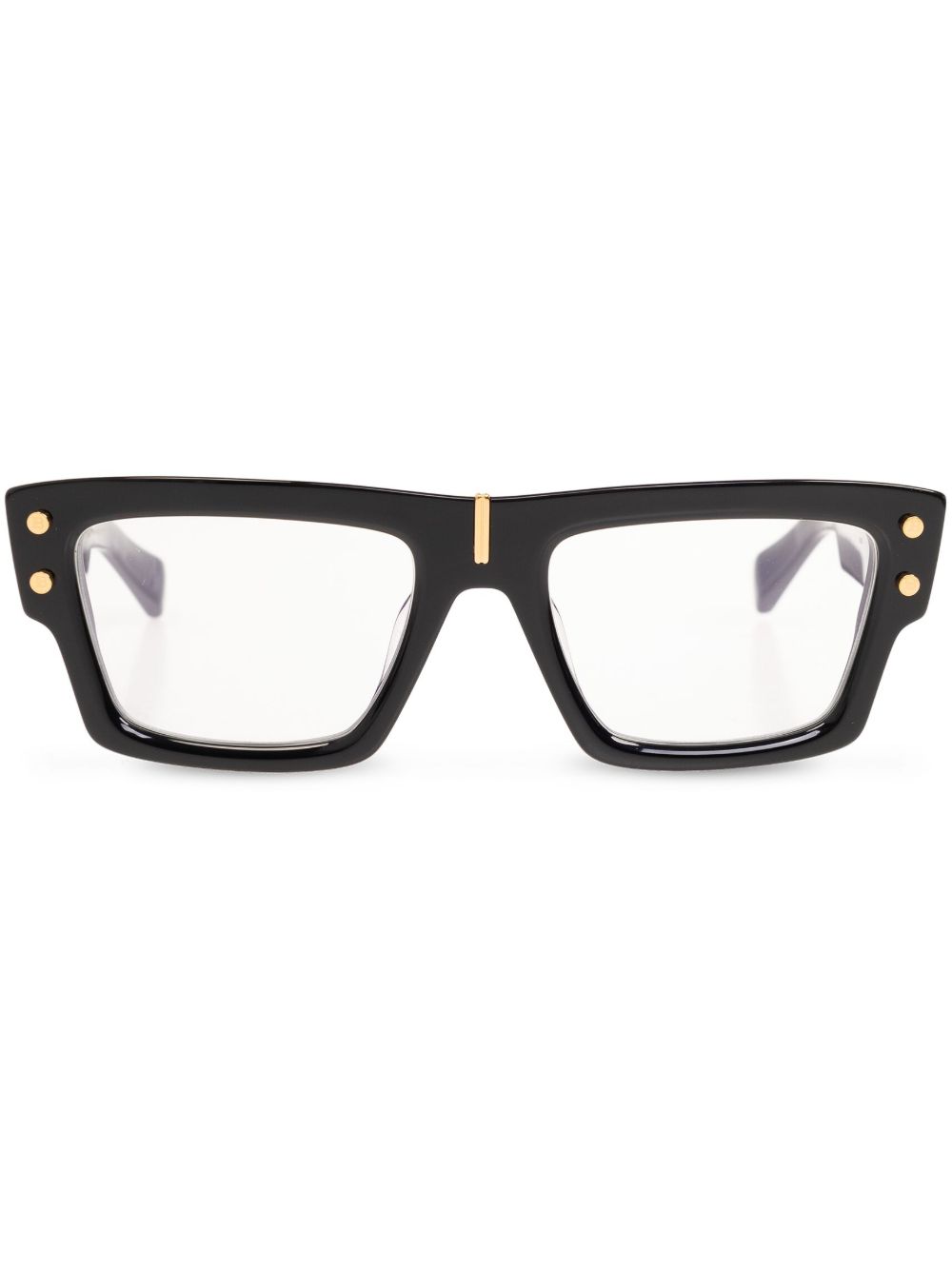 Balmain Eyewear 方框太阳眼镜 - 黑色