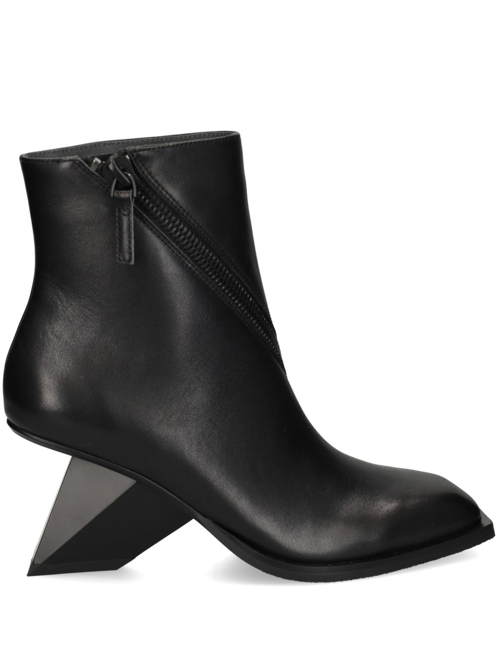 United Nude Rockit Zip 中跟靴（7厘米） - 黑色