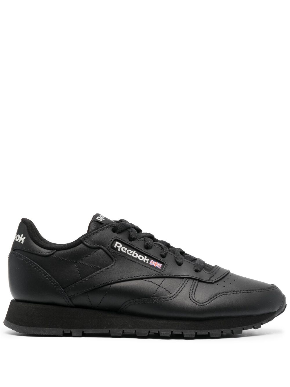 Reebok logo吊牌低帮运动鞋 - 黑色
