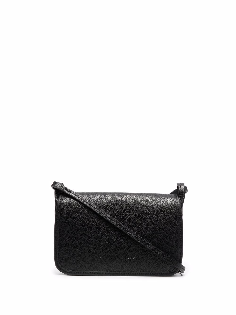Longchamp Le Foulonné 搭链钱包 - 黑色