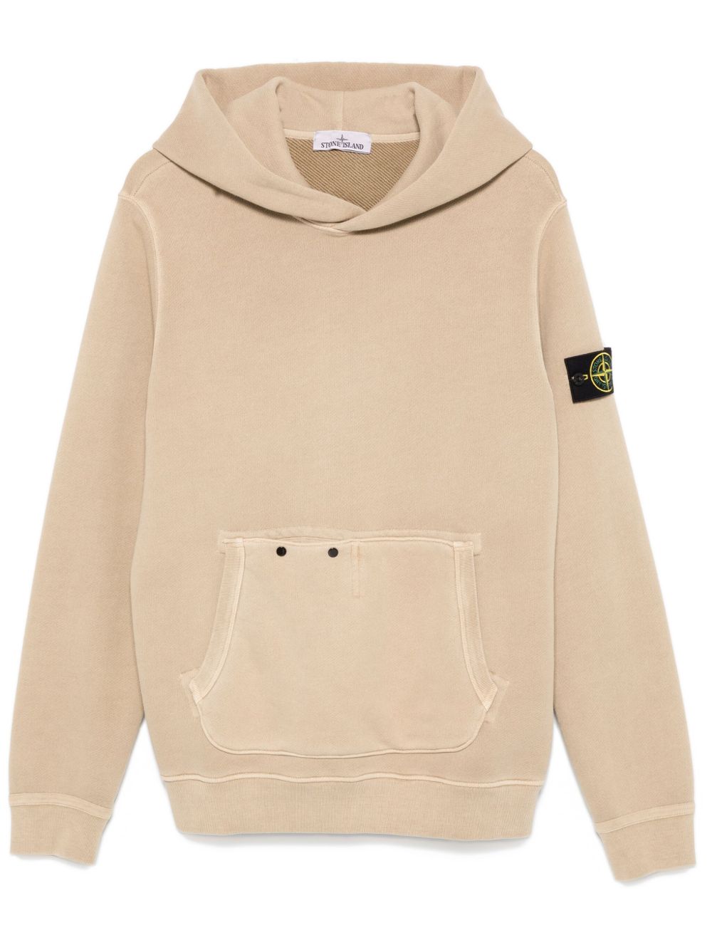 Stone Island 罗盘徽章连帽衫 - 褐色