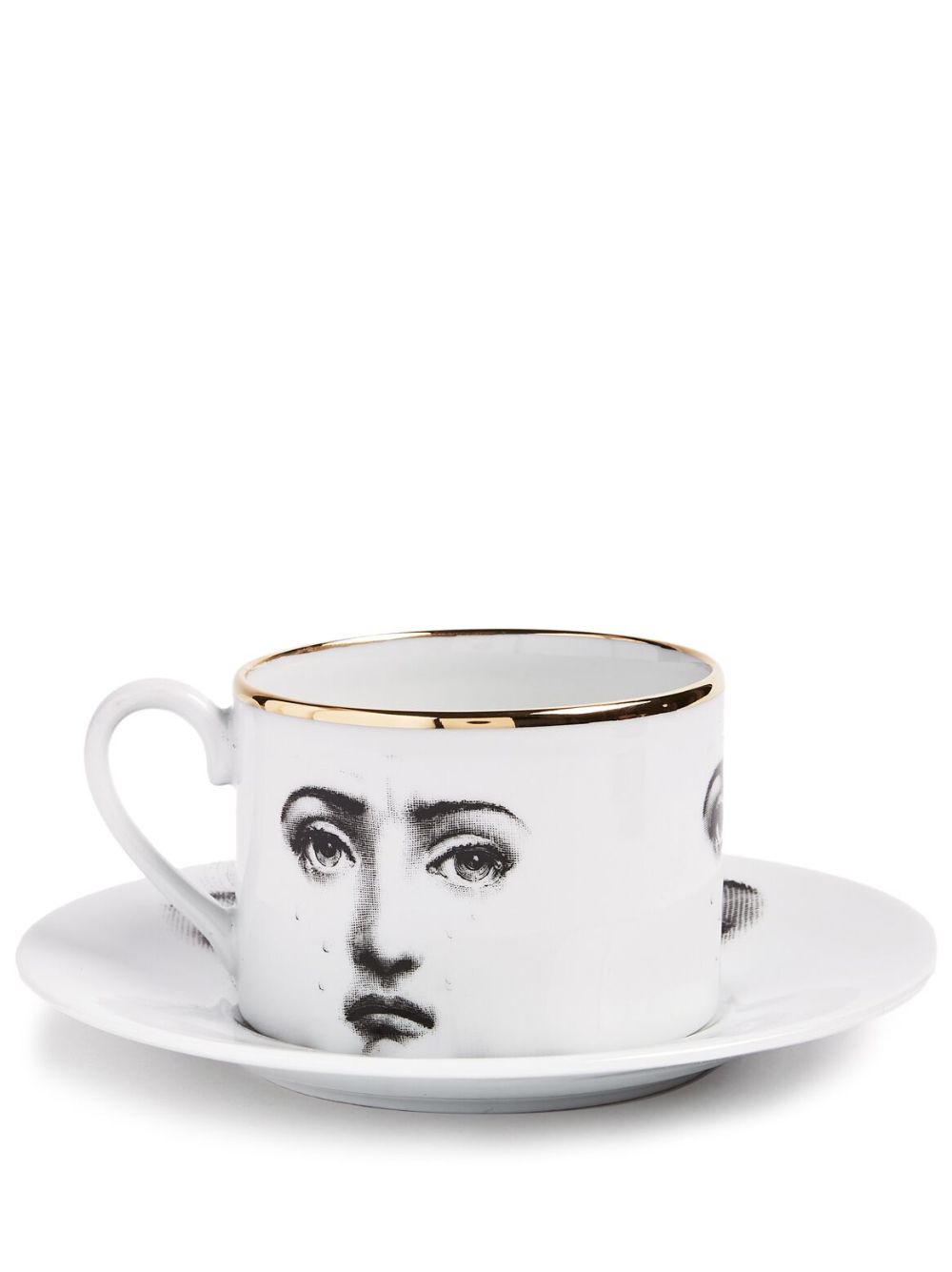 Fornasetti Il Fumo Fa Male 陶瓷茶杯 - 白色