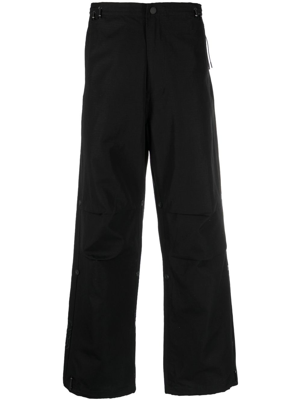 Maharishi Snopants 同色系印花宽松长裤 - 黑色