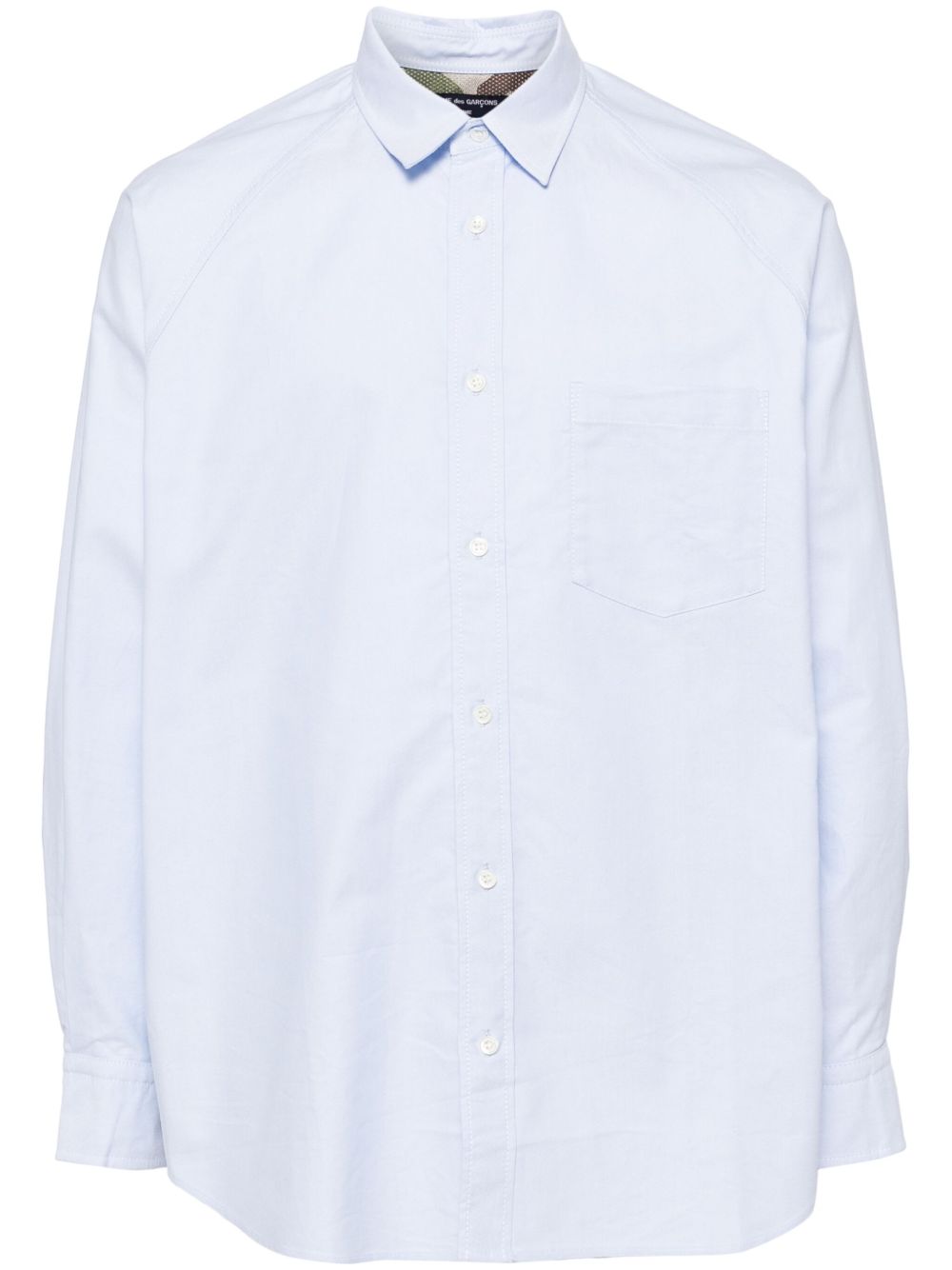 Comme des Garçons Homme 经典棉衬衫 - 蓝色
