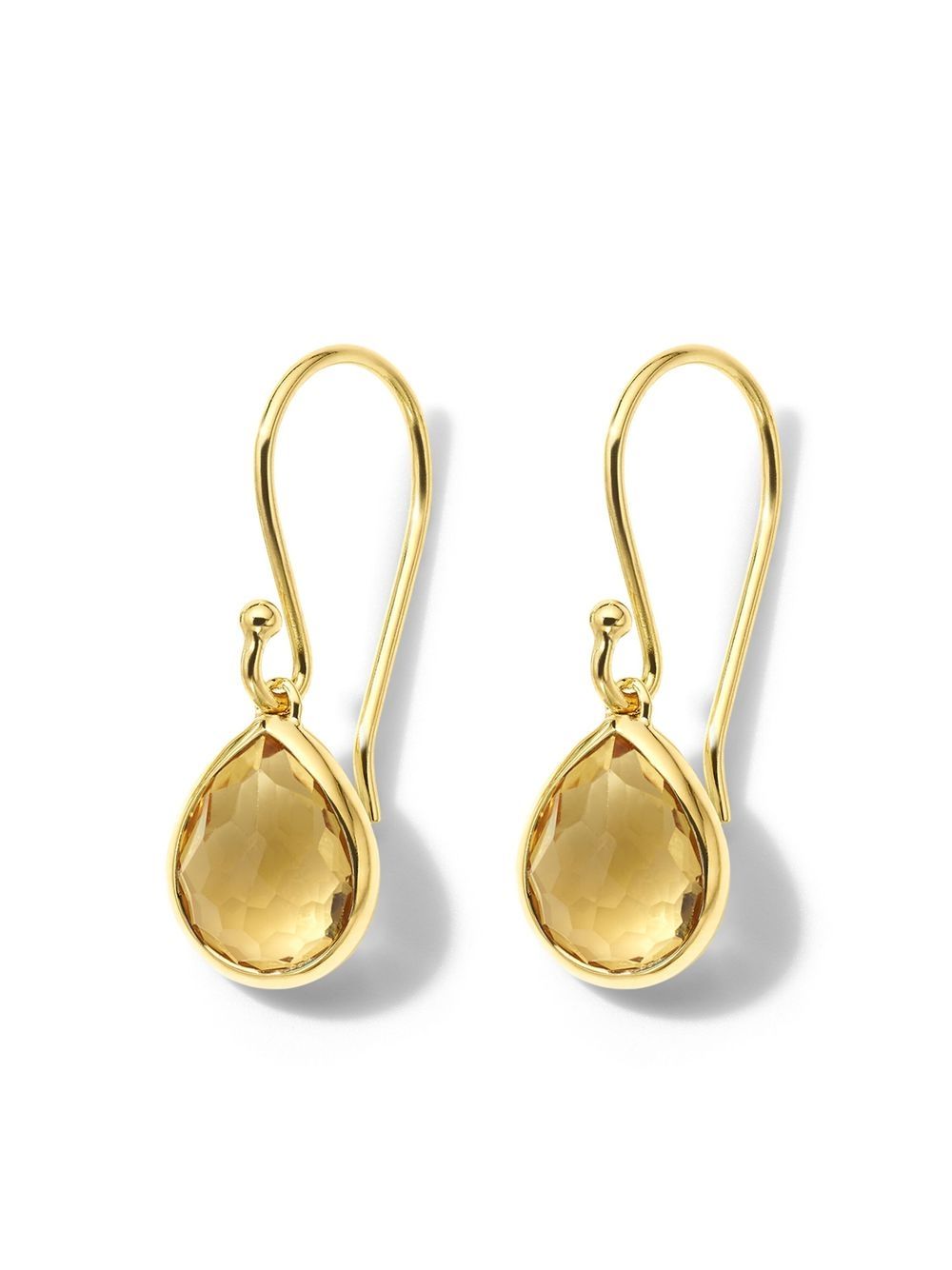 IPPOLITA Rock Candy® Teeny Teardrop 18K黄金耳环 - 金色