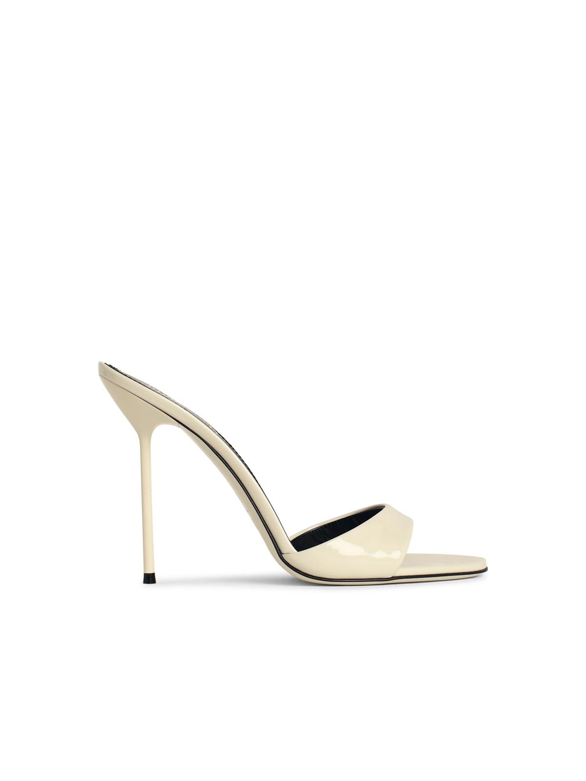 Paris Texas mule Lidia 70 White Leather Pumps