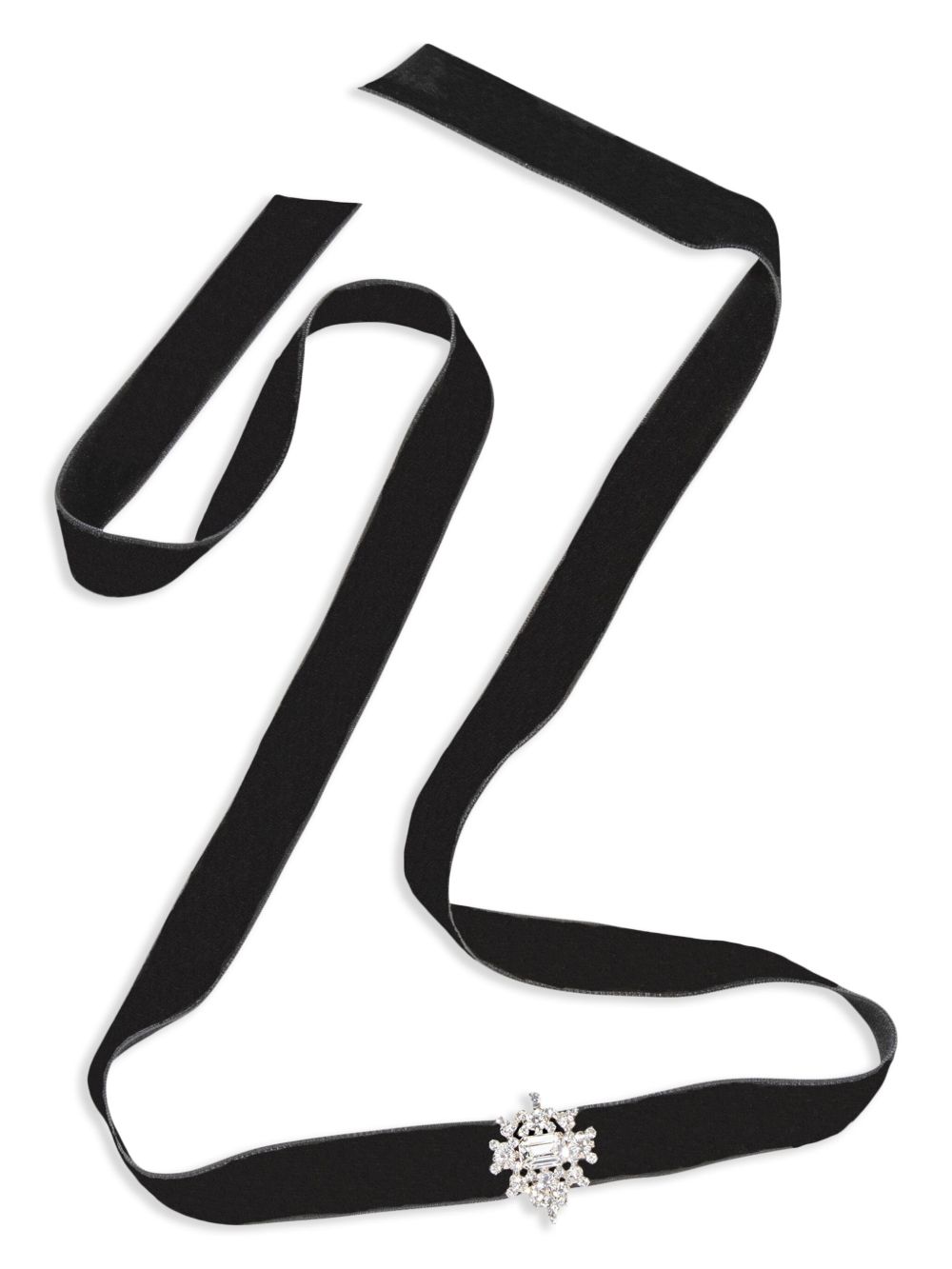 Jennifer Behr Milania Ribbon Tie 项圈 - 黑色