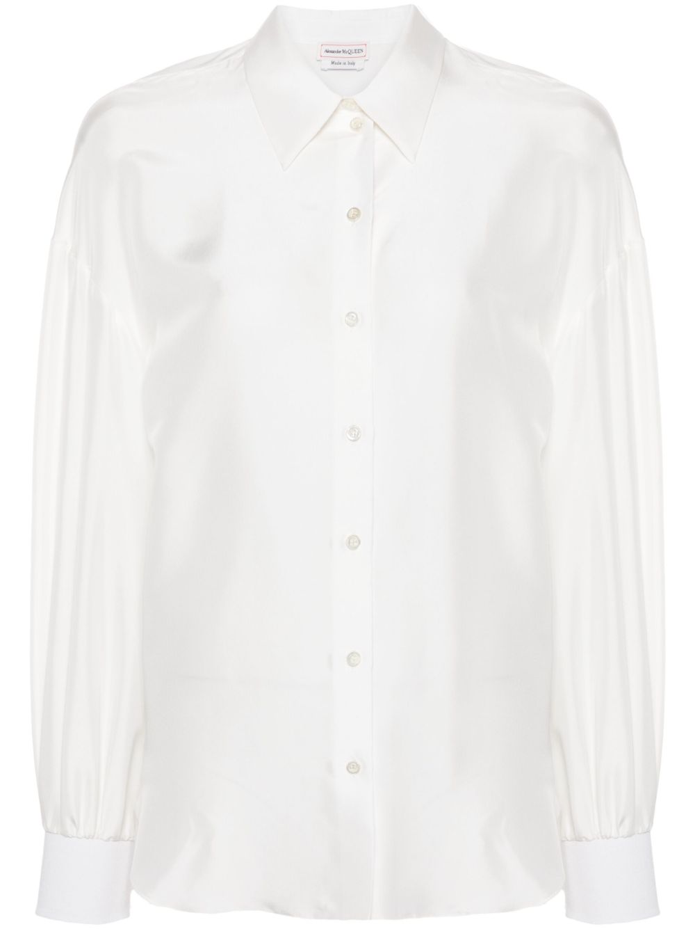 Alexander McQueen 茧形衬衫 - 白色