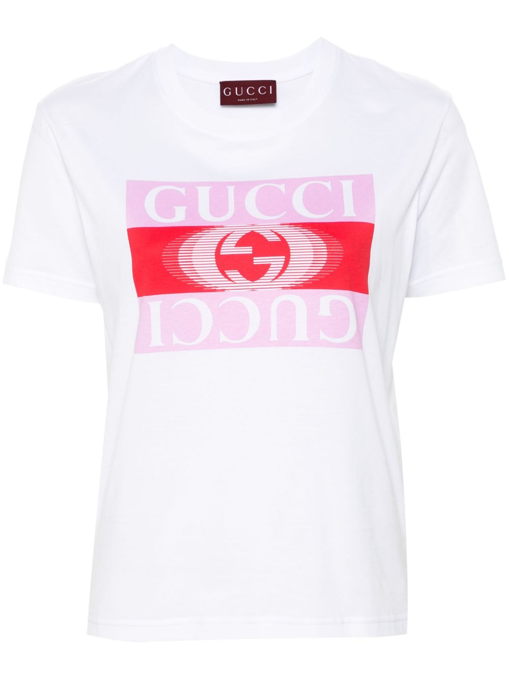 Gucci Gucci 印花棉T恤 - 白色