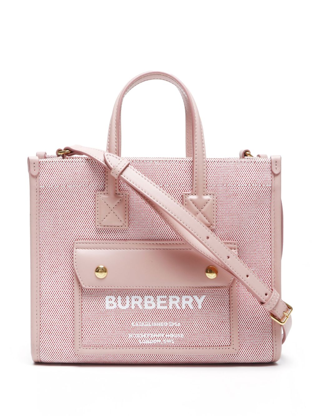 Burberry Pre-Owned Freya 迷你两用手提包（2024年典藏款） - 粉色