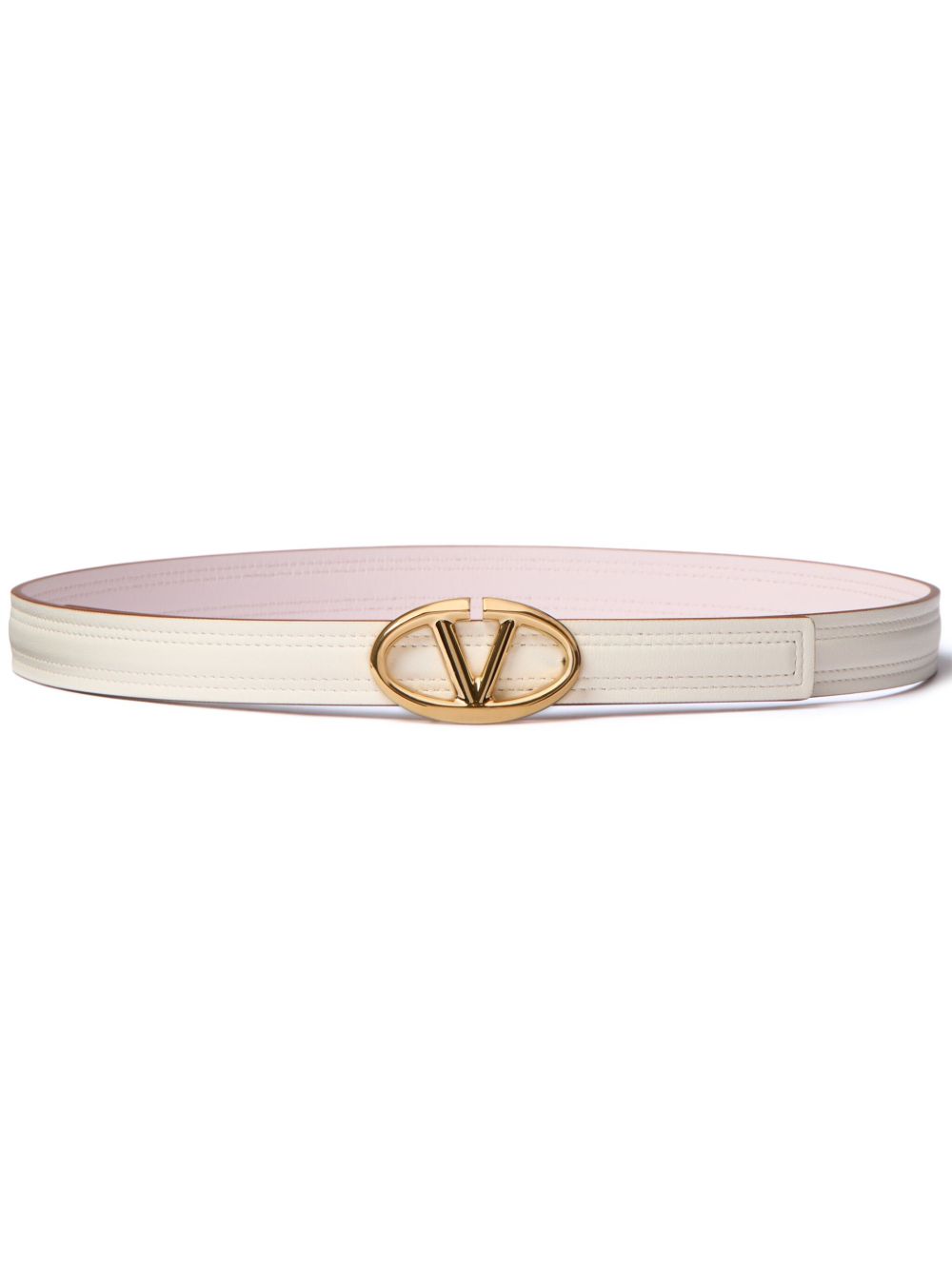 Valentino Garavani The Bold Edition VLogo Signature 腰带 - 白色