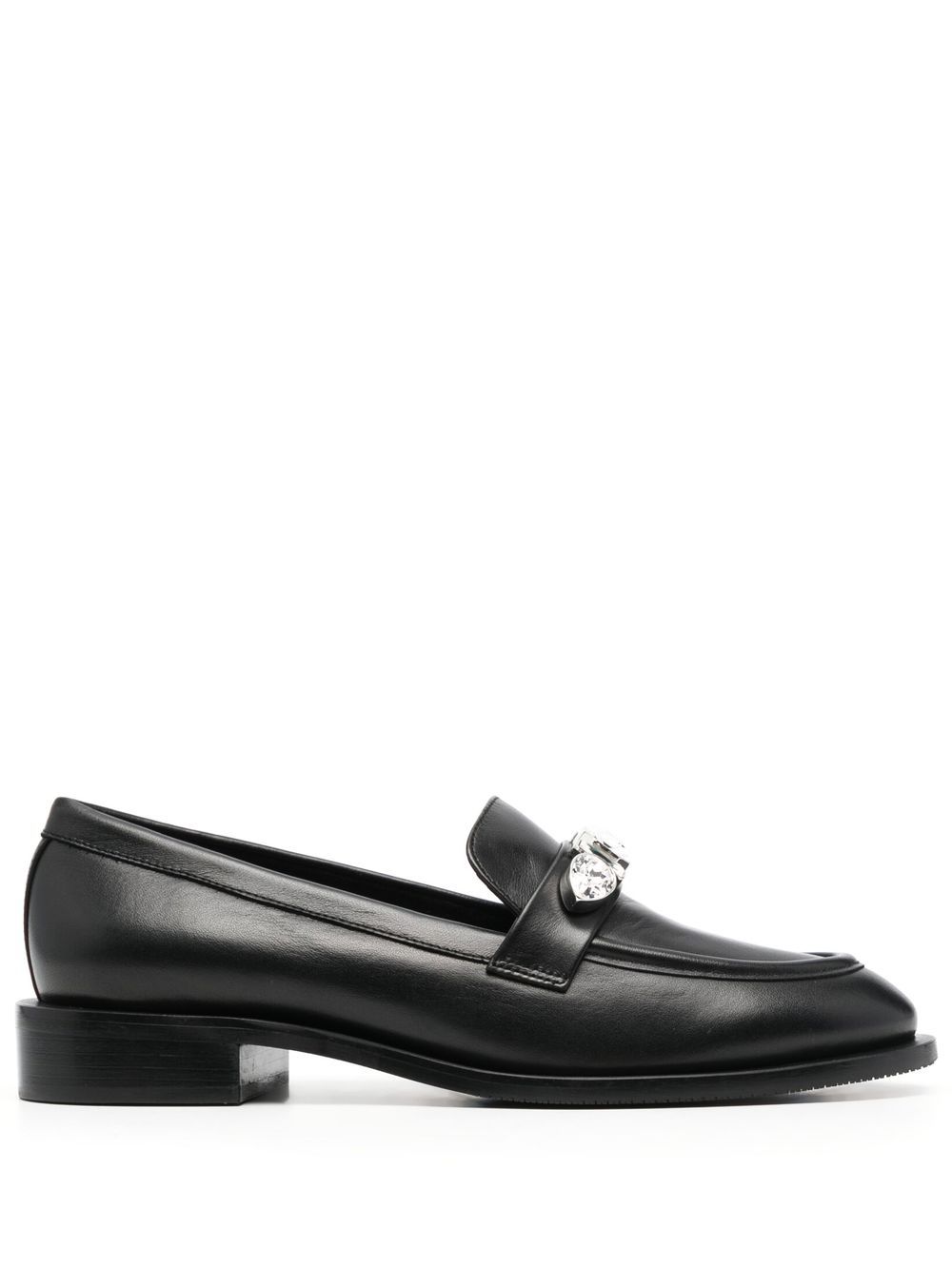 Stuart Weitzman 晶饰乐福鞋 - 黑色