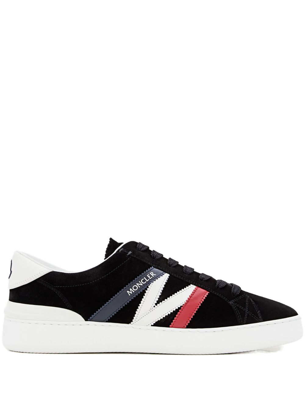 Moncler logo-patch sneakers - 黑色