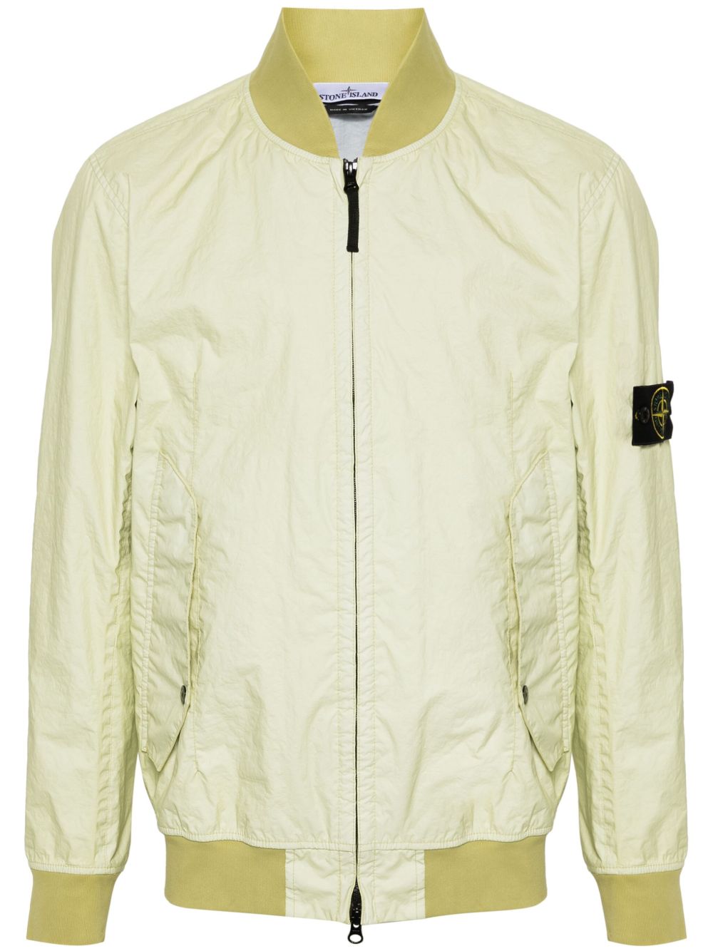 Stone Island 罗盘徽章飞行员夹克 - 绿色