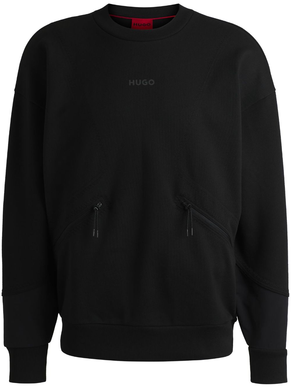 HUGO logo印花卫衣 - 黑色