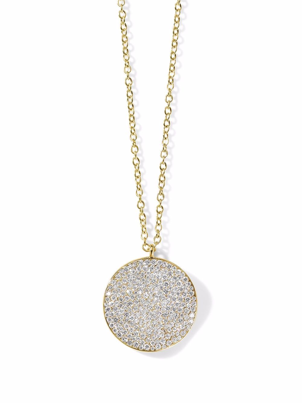 IPPOLITA Stardust 18K黄金大号花卉圆盘钻石吊饰项链 - 金色